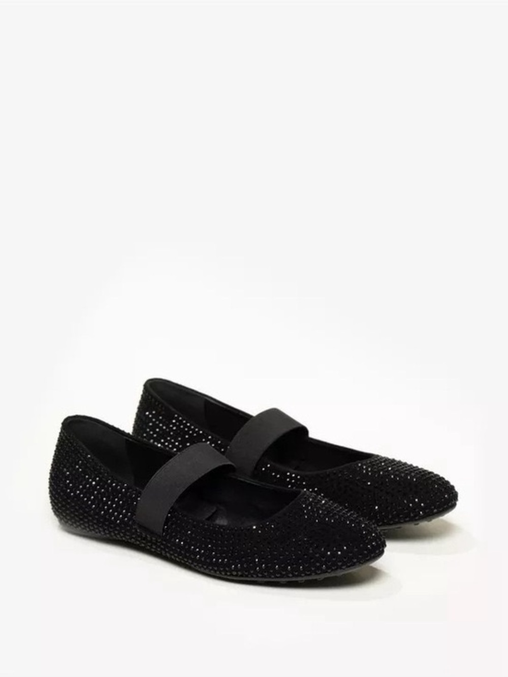 LIKE NEW M. Gemi The Viviana crystal black suede flats